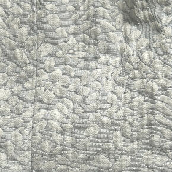 LAUREN RALPH LAUREN Brocade Floral Lt Blue Silver Pleated Sleeveless Dress-Sz 16 - Picture 5 of 6